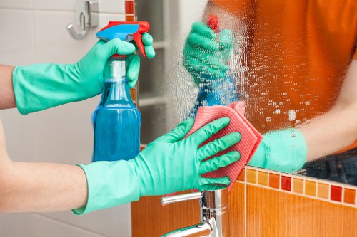 Close view of carpet cleaning process used by Hackney carpet cleaners